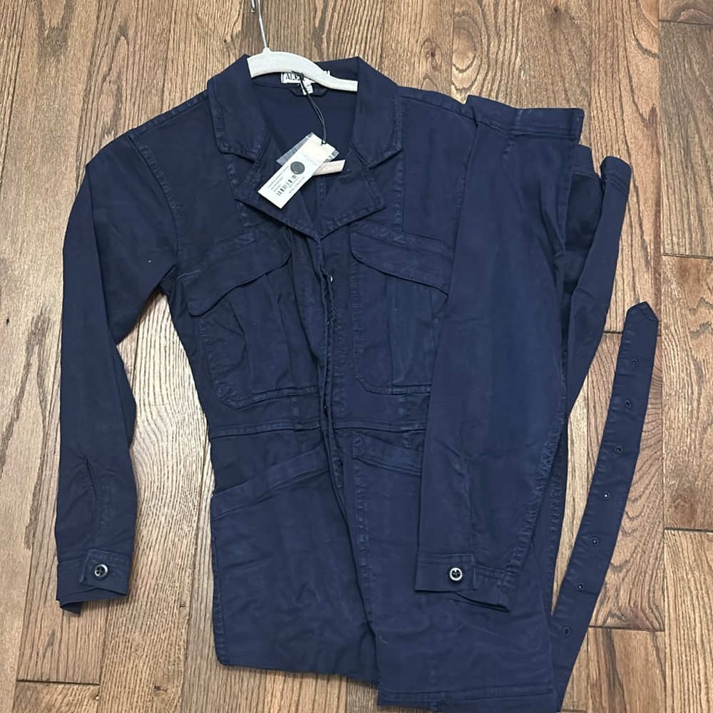 Alex Mill blue coverall jumpsuit NWT